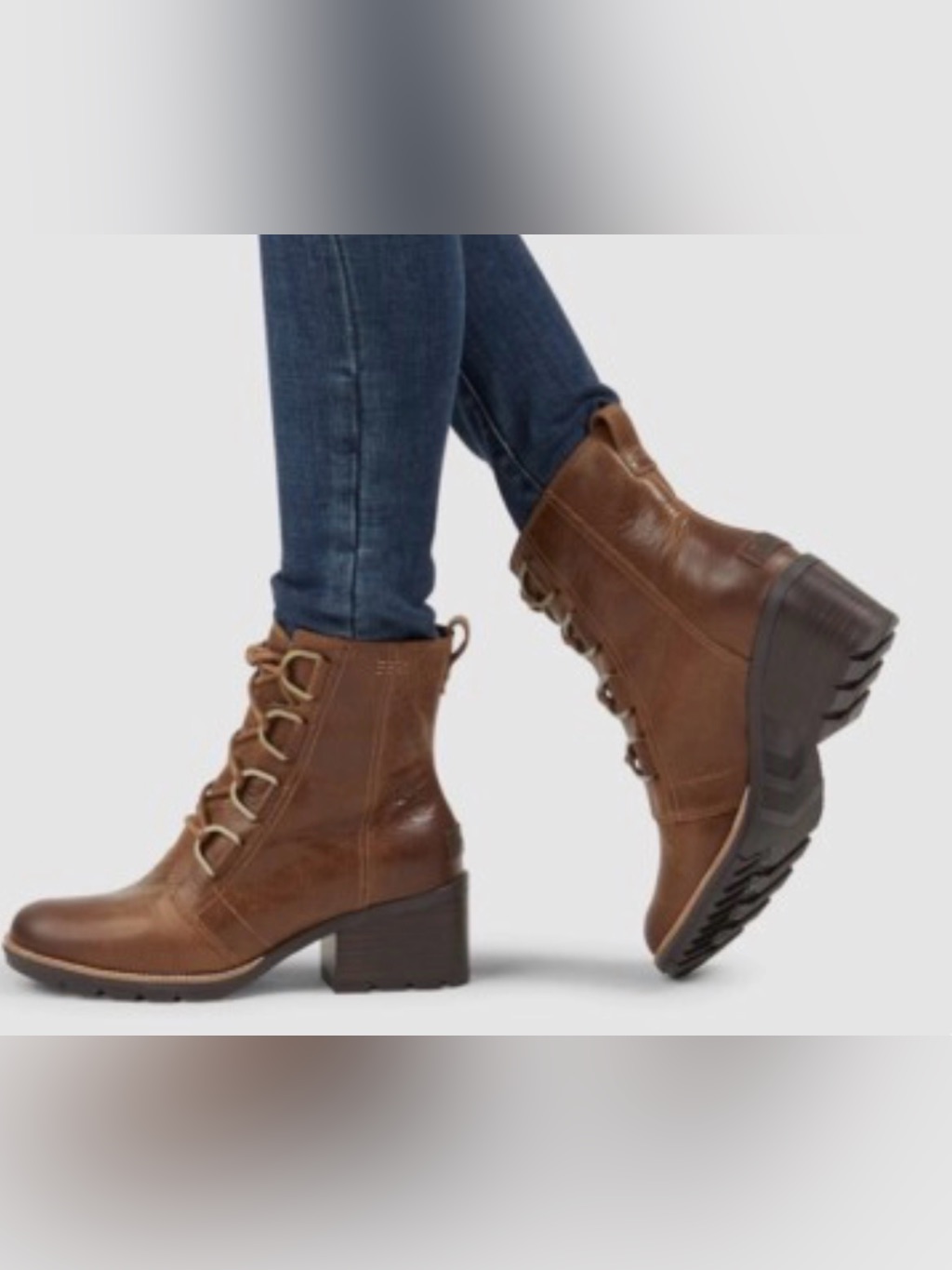 Sorel Women’s Cate Leather Lace- Up Boots Size 6.5